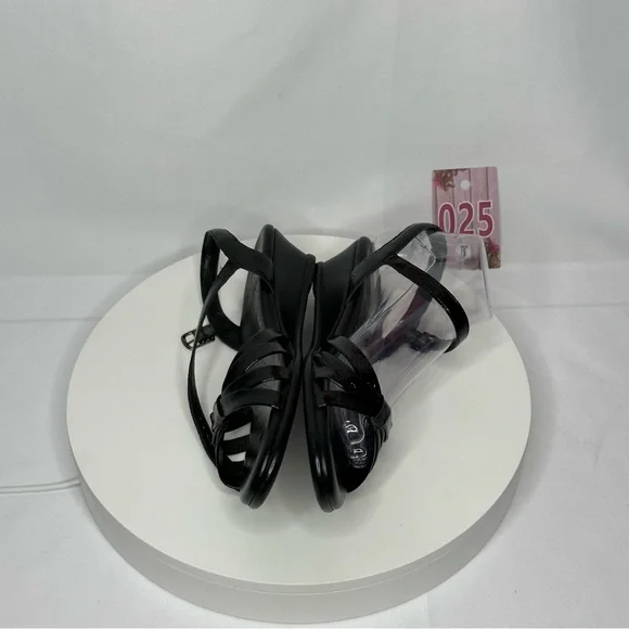 NW/OT SAS Tripad Comfort Strippy Black Patent Sandal Size 9.5 Slim - Picture 14 of 16